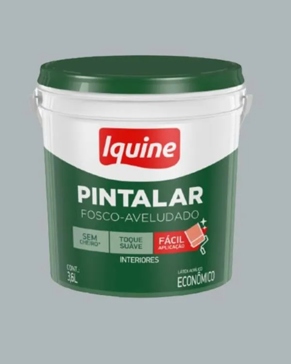 Tinta Econômica Acrílica Fosco Pintalar 3,6L Iquine Tinta Econômica Acrílica Fosco Pintalar Rondon 3,6L Iquine