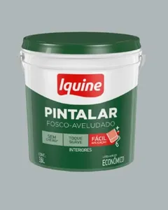 Tinta Econômica Acrílica Fosco Pintalar 3,6L Iquine Tinta Econômica Acrílica Fosco Pintalar Rondon 3,6L Iquine