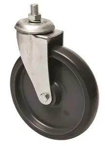 Rodízio Giratório Fixação Espiga de Resina Termoplástica Colson Rodízio Giratório Fixação Espiga Roda 6" de Resina Termoplástica
