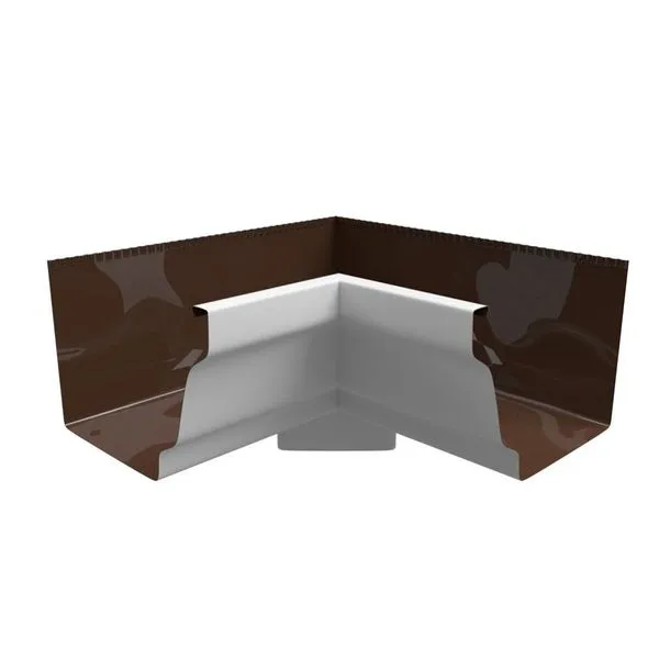 Esquadro Interno 90° Alumínio com Bocal 30cm BellaCalha Esquadro Interno 90° com Bocal Branco BellaCalha