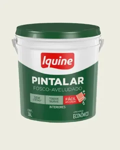 Tinta Econômica Acrílica Fosco Pintalar 3,6L Iquine Tinta Econômica Acrílica Fosco Pintalar Gelo 3,6L Iquine