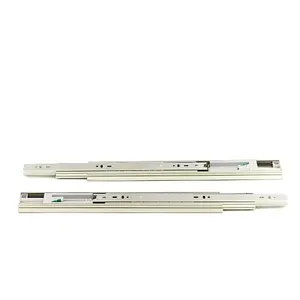 Corrediça Telescópica em Aço Soft Closing Até 35kg 1 Par Jomarkits Corrediça Telescópica Soft Closing 45x350mm Até 35Kg 01 Par em Aço