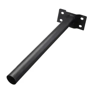 Poste para Luminária de LED 50cm em Aço Blumenau Poste para Luminária de Led 50cm Preto de Aço Blumenau