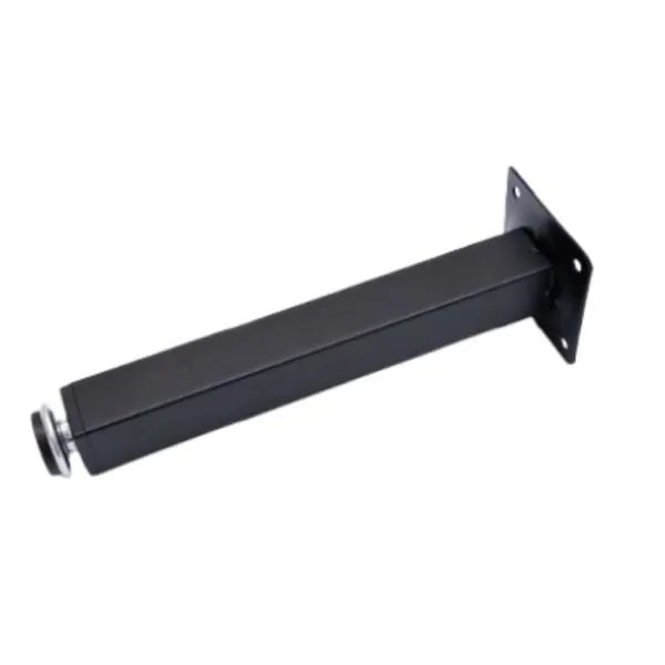 Pé Quadrado para Móveis com Regulagem Preto Jomarkits Pé Quadrado para Móveis com Regulagem 200mm Preto