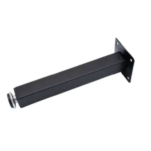 Pé Quadrado para Móveis com Regulagem Preto Jomarkits Pé Quadrado para Móveis com Regulagem 100mm Preto