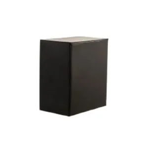 Arandela Quadrada em Alumínio com Vidro para 1 Lâmpada GU10 Ideal Arandela Quadrada em Alumínio Preto com Vidro para 1 Lâmpada GU10