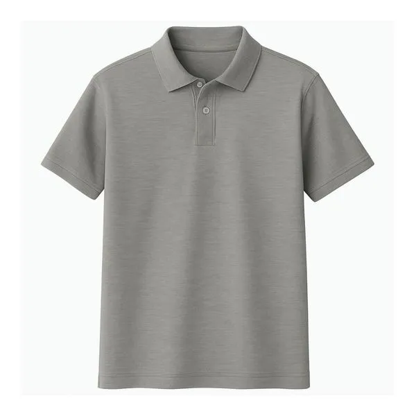 Camiseta Polo Piquet/Algodão Cinza Tockformes Camiseta Polo Piquet/Algodão Cinza Tam M Tockformes