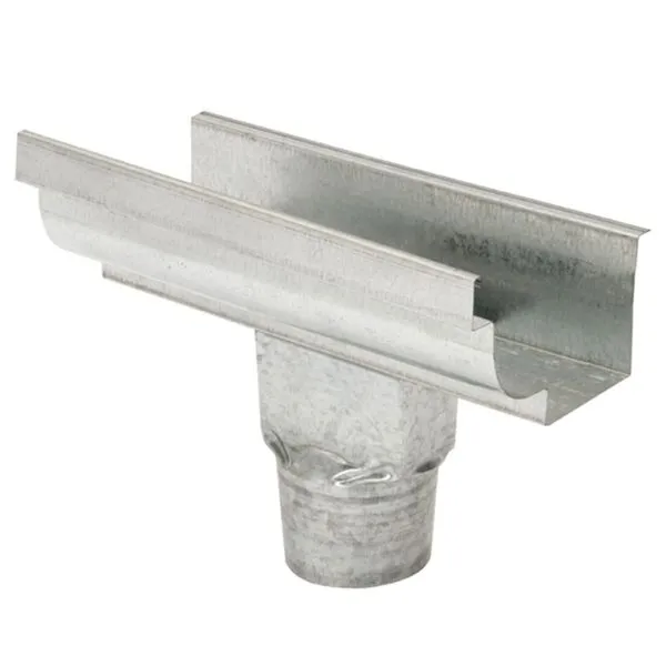 Emenda com Bocal Moldura Aço Corte 33 4" Galvalume Calhaforte