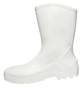 Bota PVC Sem Bico Cano Médio Marluvas Bota PVC Branca sem Bico Cano Médio Ca42291 N36 Vulcaflex