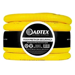 Eletroduto Corrugado Amarelo Adtex Eletroduto Corrugado 3/4" 25mm Amarelo Adtex 10 Metros