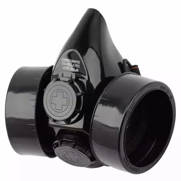 Respirador semifacial sem Filtro RC202/203/206 CG306 Carbografite