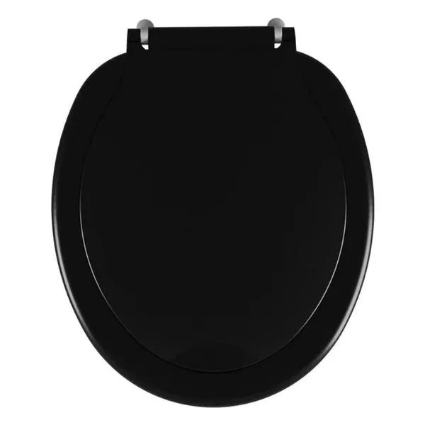 Assento Sanitário Convenc TPR/AS PR1 PP Oval Preto Assento Sanitário Convenc TPR/AS PR1 Polipropileno Oval Preto
