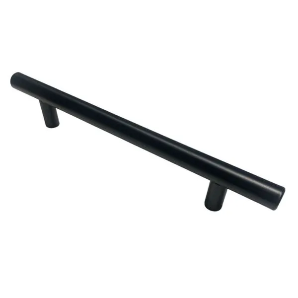 Puxador Barra Redonda Molise Aço Inox Preto Ago Inox Puxador Barra Redonda Molise 64mm Aço Inox Preto