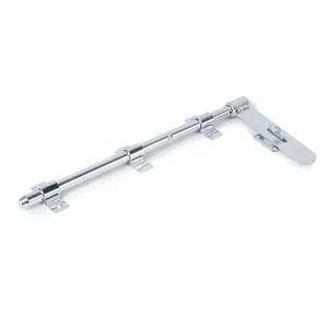Ferrolho para Portão Aço Cromado Jocec Ferrolho para Portão 1/2x15" Aço Cromado 01 Peça