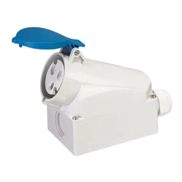 Tomada Industrial de Sobrepor 3 Pólos TSW Weg Tomada Industrial de Sobrepor 3 Pólos 32A 9H 380/440V TSW-32P3H9E53