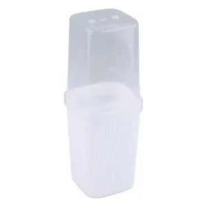 Porta Escova de Dente Classic Frisos Plasútil Branco