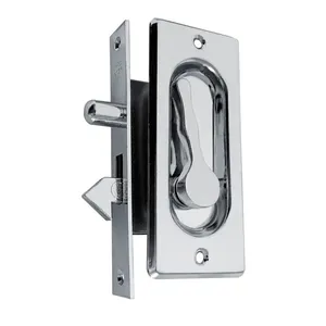 Fecho Concha para Portas e Janelas de Correr 105,5mm União Mundial Fecho Concha para Portas e Janelas de Correr 105,5mm Cromado