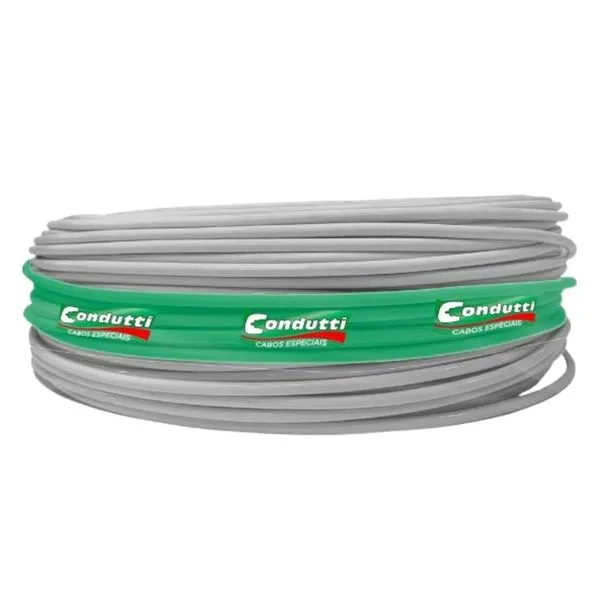 Cabo de Rede UTP CAT6 4P CMX 250MHz 305 Metros Condutti Cabo de Rede UTP CAT6 4P CMX 250MHz Cinza Condutti Caixa 305m