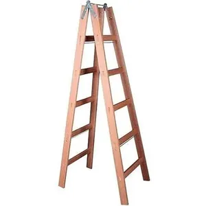 Escada modelo Pintor de Madeira 6 Degraus 1,70m 120Kg
