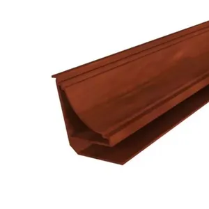 Meia Cana para Forro de PVC 4m Bariri Meia Cana para Forro de PVC Mogno 4m