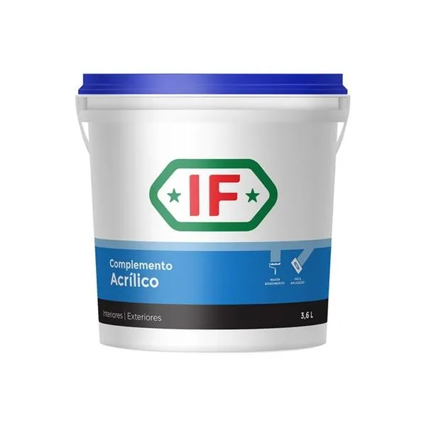 Selador Acrílico Branco 3,6L IF Oxicolor Selador Acrílico Branco 3,6Kg IF Oxicolor