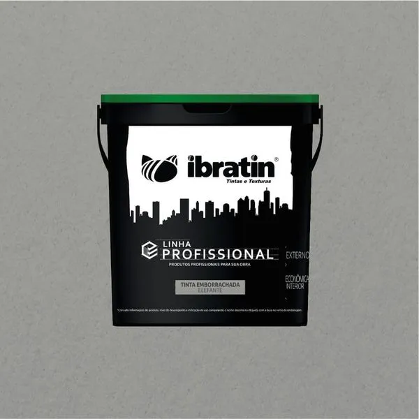 Tinta Acrílica Fosco Emborrachada PRO 15L Ibratin Tinta Acrílica Fosco Emborrachada PRO Elefante 15L Ibratin