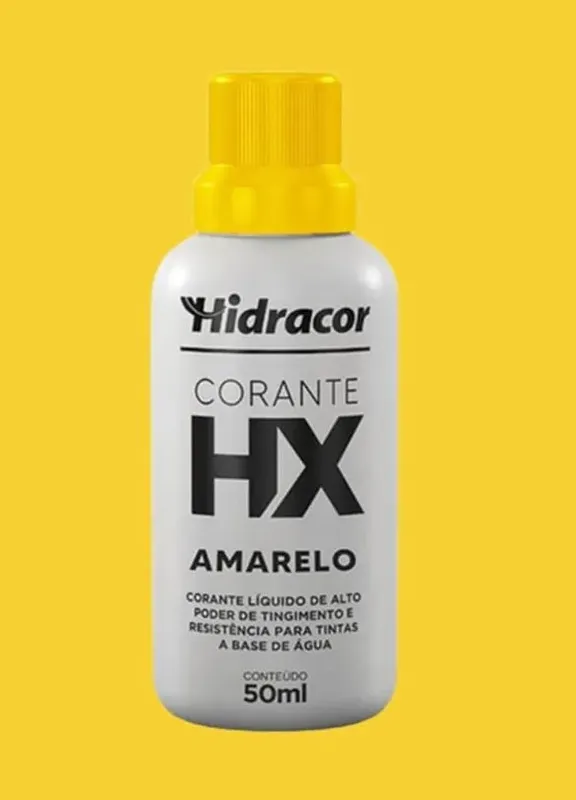 Corante Líquido 50ml Hidracor Corante Líquido Amarelo 50ml Hidracor
