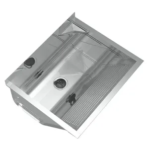 Tanque com Válvula e Suporte 32 Litros Aço Inox Brilhante Ghel Plus Tanque com Válvula e Suporte de Fixação Aço Inox 60,8X50,6cm 48L