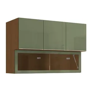 Armário Aéreo 4 Portas com Vidro 120cm Kappesberg AÉREO 4P VIDRO 120CM ACABAMENTO CNVPSB