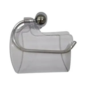 Porta Papel Higiênico Aluminium com Tampa Cromado Toralf
