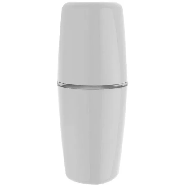 Porta Escova de Dentes e Creme Dental com Tampa para Banheiro OU Branco