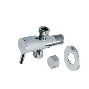 Registro para Ducha Higiênica/Máquina Metal com Derivador 1/2" Civitt Registro para Ducha Higiênica/Máquina Metal com Derivador Cromado 1/2"