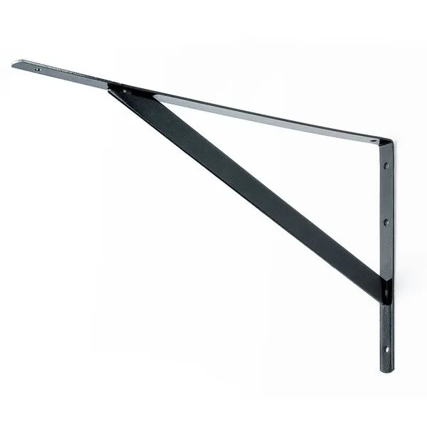 Mão Francesa Leve até 50Kg Aço Preto Fico Mão Francesa Leve até 50Kg 37cm Aço Preto