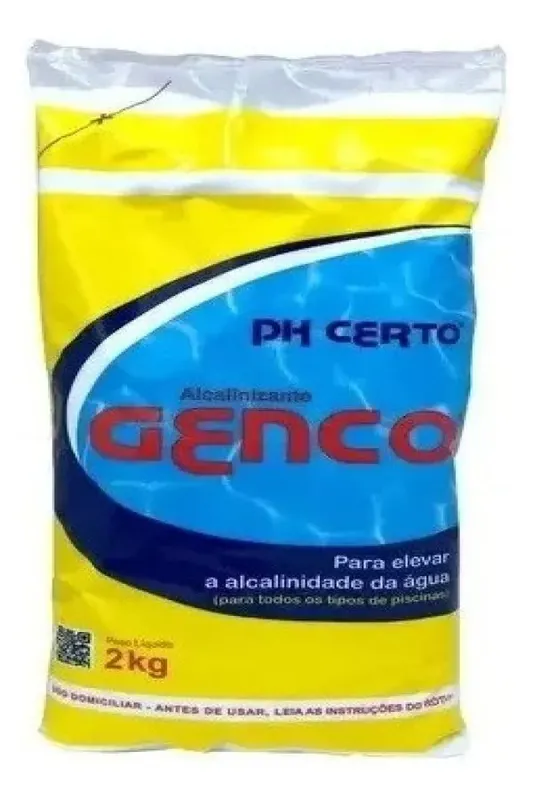 Elevador De Alcalinidade Genco Ph Certo 2kg Para Piscina