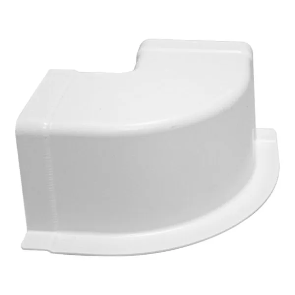 Canaleta Curva 90 Graus em PVC Okity Canaleta Curva 90 Graus em PVC Branco 30x30mm