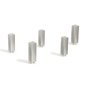 Kit com 5 Pés de Cozinha Plástico Kappesberg Kit 5 pés de cozinha cromado plástico