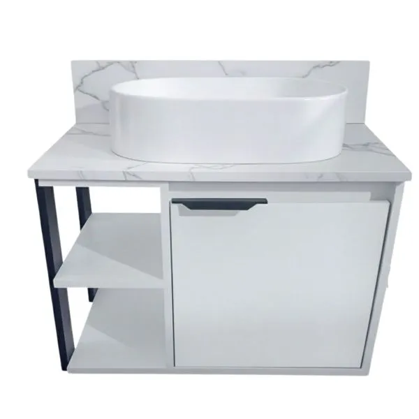 Gabinete para Banheiro Zoe Branco 60cm Darabas Gabinete para Banheiro Zoe Branco 60cm
