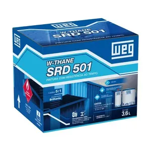 Kit Tinta Premium PU 501 Piso com Catalisador 3,6L Weg Kit Tinta PU 501 Cinza Segurança com Catalisador 3,6L Weg