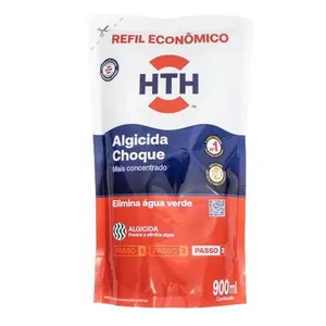 Refil Algicida Choque Frasco 900ml  Piscina Hth