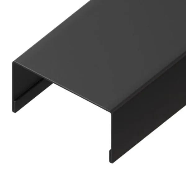 Perfil Guia Inferior Fit Eucatex Perfil Guia Inferior Preto Liso Fit 300cm