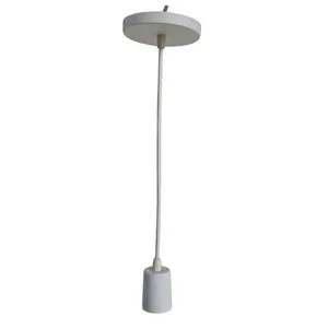Pendente Single em Termoplástico para 1 Lâmpada E27 Art Line Pendente Single em Termoplástico Branco para 1 Lâmpada E27