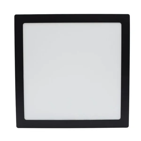 Painel LED de Embutir Quadrado P1 Luz Branca Bivolt LedBee Painel de Led Embutir Quadrado Preto 24w 29cm 1800 Lúmens Luz Branca