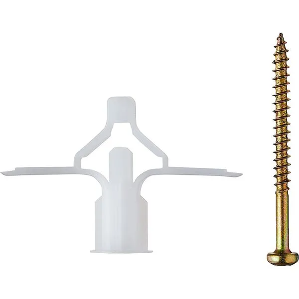 Parafuso 4,0x50mm com Bucha 10mm para Gesso de 24 a 32mm 2 Peças Fixdura Parafuso 4,0x50mm com Bucha 10mm para Gesso de 24 a 32mm 2 Peças