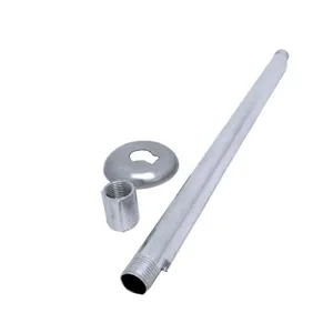 Cano para Chuveiro com Canopla e Luva Alumínio 30cm 1/2" Bognar