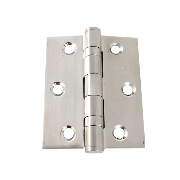 Dobradiça com Rolamento Inox Escovado 3 Peças Geris Dobradiça com Rolamento 3x2.1/2" Até 36Kg Inox Escovado 03 Peças