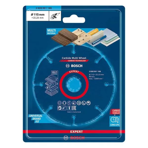 Disco de Corte para Esmerilhadeira 115x22,23mm Multimaterial Bosch
