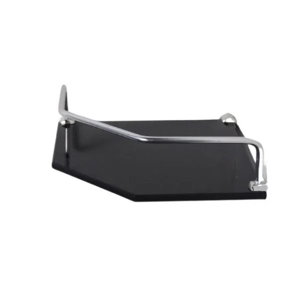 Porta Shampoo Canto para Banheiro 21x8cm Vmex Porta Shampoo Canto para Banheiro 21x8cm Vidro Preto