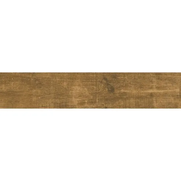 Piso Relique Retificado Acetinado Marrom 25x110cm 1,92m2 (Lote 196)