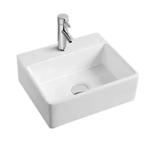 Cuba de Apoio Louça Quadrada Veneza Branca 38x30cm Lille Cuba de Apoio Com Mesa Quadrada Branca 38x30cm Louça Lille Veneza