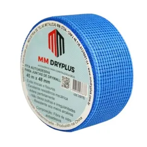 Fita Telada Adesiva Fibra Vidro Azul 48mm 45m MM Dryplus Fita Telada Desiva Fibra Vidro Azul 48mmx45M Dryplus Tela MM